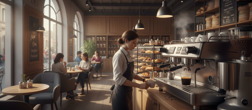 investimento em máquinas de café