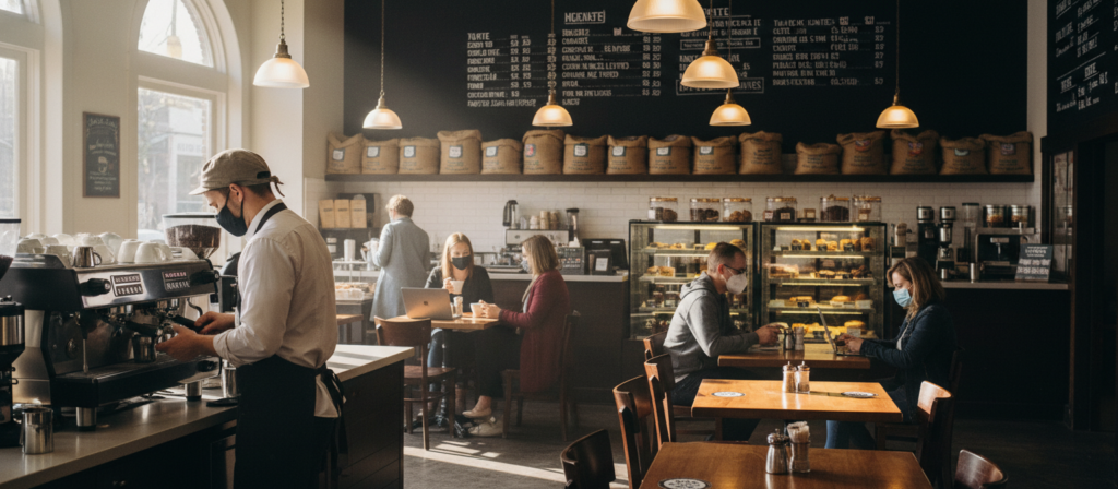 pandemia e vendas de café