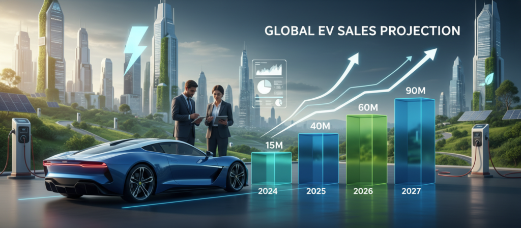 projeções de vendas mercado de carros elétricos