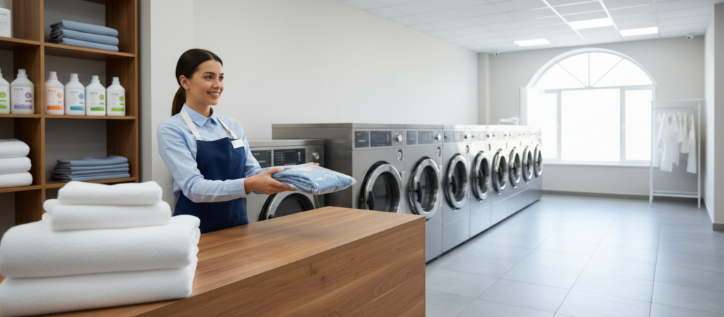 lavanderia profissional e atendimento de qualidade